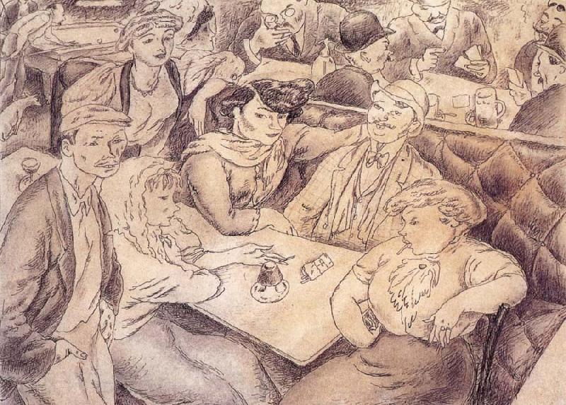 Jules Pascin Happiness in the cafe